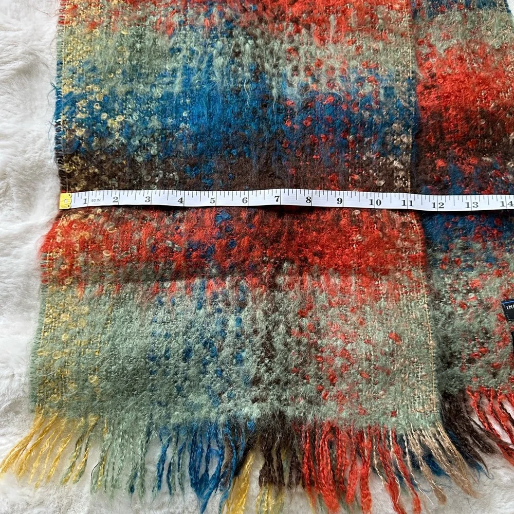 Simons Importation De France 20% Mohair Lightweight Scarf 🧣-Fall colors 🔥